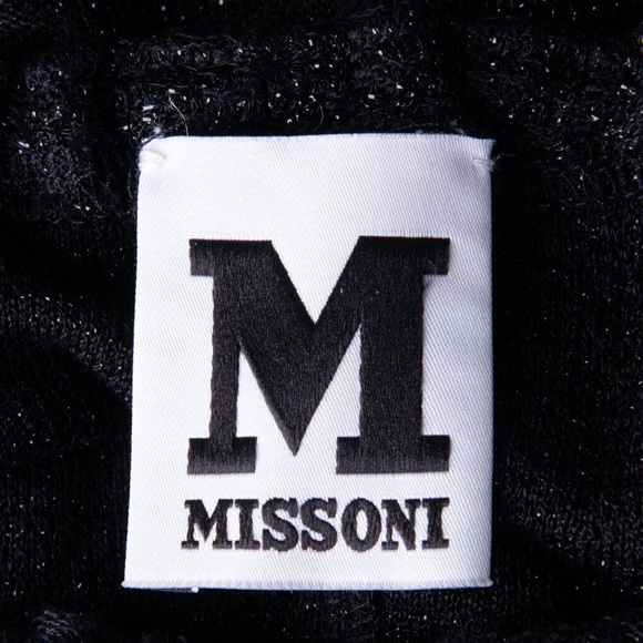 NEW with Tags MISSONI Black Gold Knit see Thru Dress - Picture 3 of 3